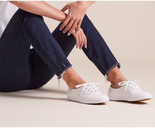 Keds champion deals white canvas